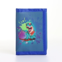 Кошелёк детский на липучке «Выбражулька», цвет синий Кошелёк детский на липучке «Выбражулька», цвет синий