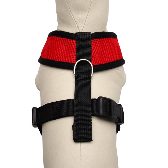 Шлейка мягкая из неопрена, размер M, ОШ 34 см, ОГ 32-42 см, красная Шлейка мягкая из неопрена, размер M, ОШ 34 см, ОГ 32-42 см, красная