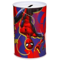 Копилка металлическая, 6,5 см х 6,5 см х 12 см "Big money. Big dream", Человек-паук Копилка металлическая, 6,5 см х 6,5 см х 12 см "Big money. Big dream", Человек-паук