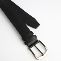 Ремень мужской &laquo;Великан&raquo;, ширина 4 см, винт, пряжка металл, цвет чёрный