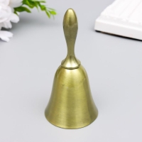 Колокольчик металл золотой 10х4,8х4,8 см Колокольчик металл золотой 10х4,8х4,8 см