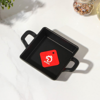 Сковорода чугунная &laquo;Квадрат. Глубокий&raquo;, 12,5&times;12,5&times;3,5 см, с чугунной ручкой