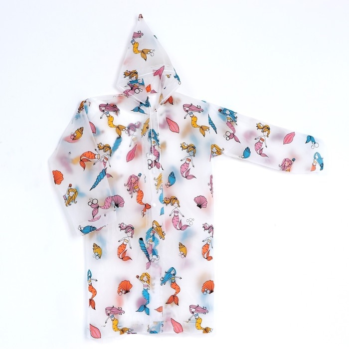 Дождевик детский &laquo;Милая русалочка&raquo; (125-155 см)