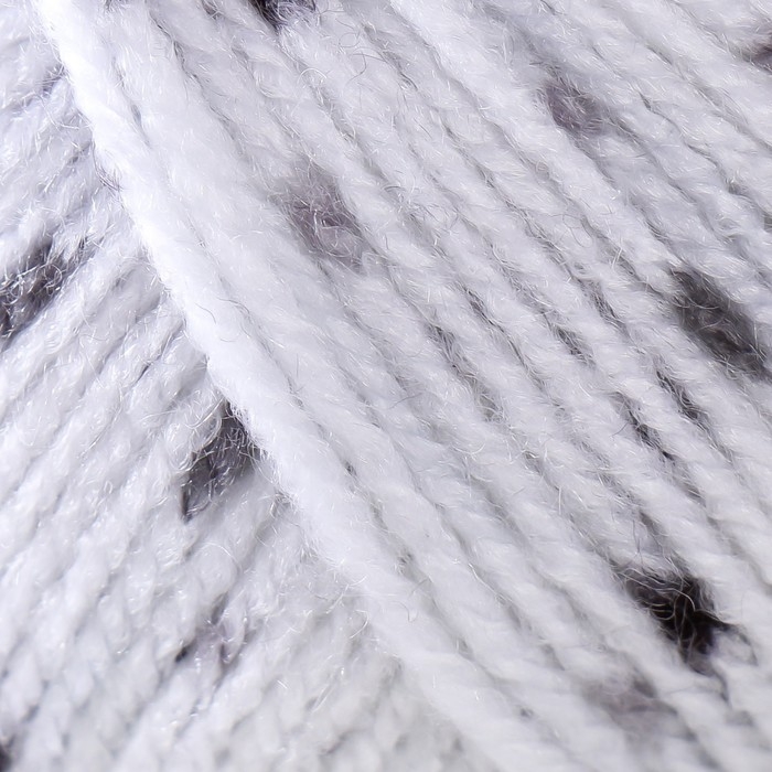 Пряжа "Baby color" 100% акрил 150м/50гр (205 белый-черный)