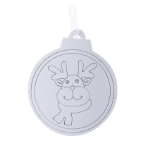 Ёлочное украшение под раскраску &laquo;Олень&raquo; 4 шт., кисть