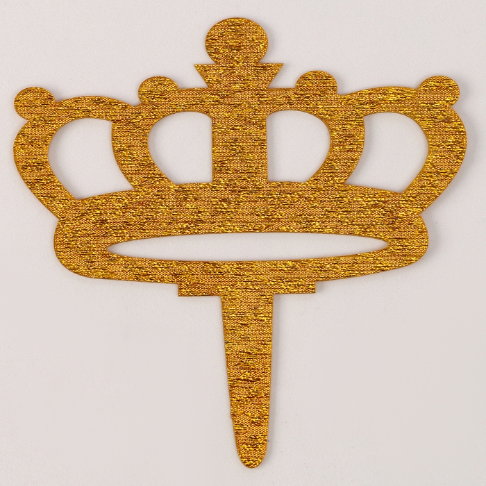 Набор для украшения Топпер &laquo;Корона&raquo;, набор свечей 10 шт., цвет МИКС