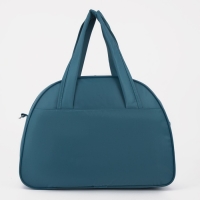 Сумка спортивная на молнии, без подкладки, наружный карман, средний размер, цвет бирюзовый