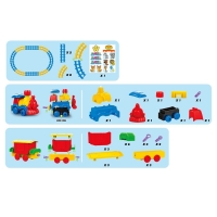 Железная дорога &laquo;Весёлый паровозик&raquo;, звуковые эффекты, работает от батареек