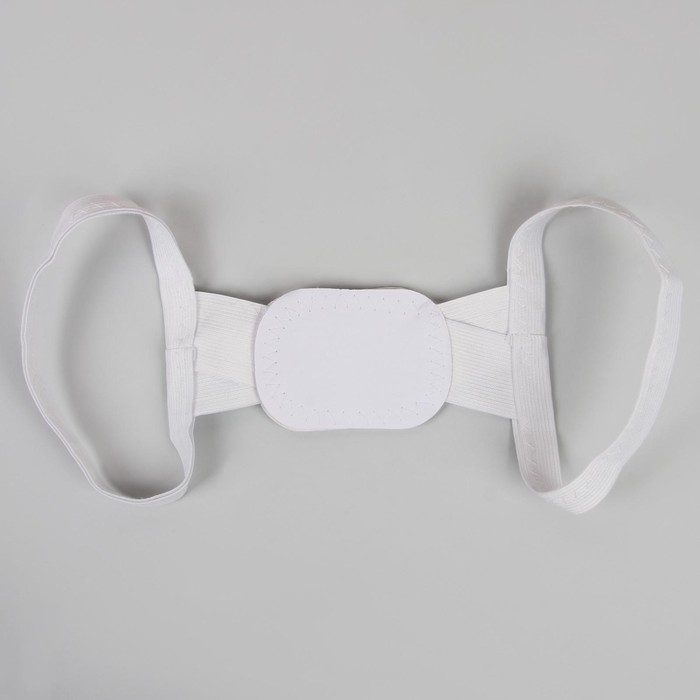 Массажёр - фиксатор для осанки, на липучках, размер S-M, цвет белый Массажёр - фиксатор для осанки, на липучках, размер S-M, цвет белый