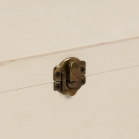 Шкатулка дерево под роспись "Прямоугольная" замок пряжка 26,5х16,5х11 см