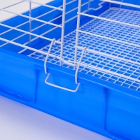 Клетка для кроликов RT-1, 62 х 42 х 39 см, синяя Клетка для кроликов RT-1, 62 х 42 х 39 см, синяя