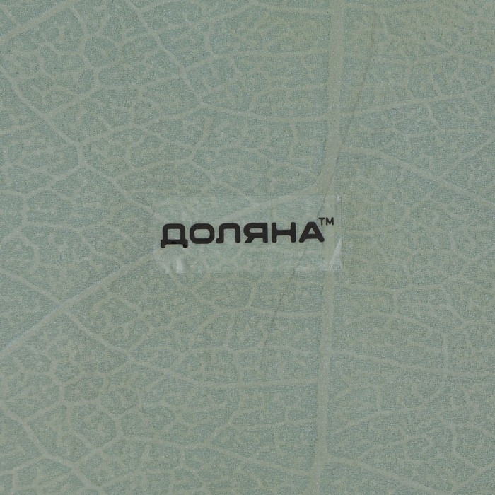 Блюдо сервировочное стеклянное Доляна &laquo;Лист&raquo;, 31&times;19 см, цвет зелёный