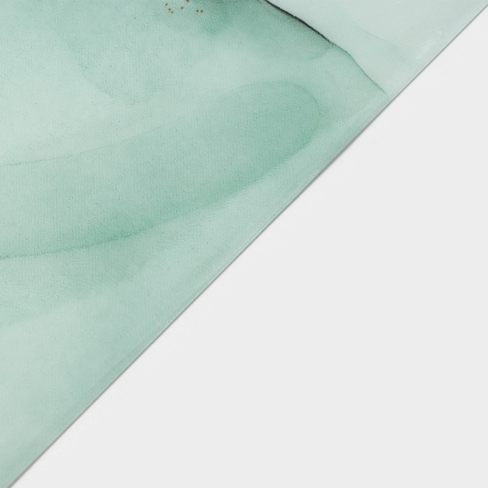 Салфетки сервировочные на стол Доляна &laquo;Мрамор&raquo;, 4 шт, 30&times;45 см, цвет бирюзовый