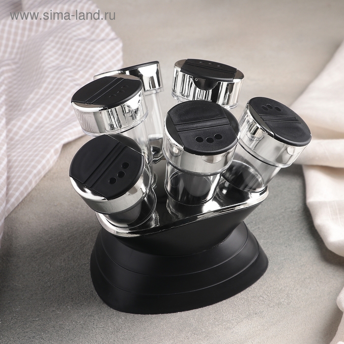 Набор для специй &laquo;Конус&raquo;, 100 мл, на подставке, 6 шт