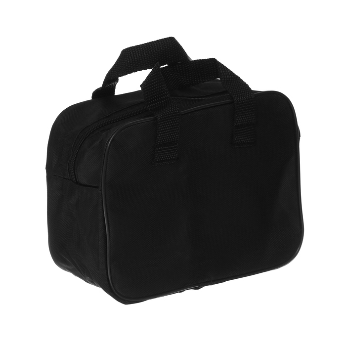 Компрессор автомобильный двухпоршневой, 12В, фонарь, 25 л/мин, сумка, черный