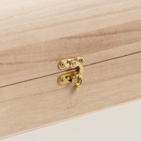 Шкатулка дерево под роспись "Сундучок" замок крючок 19,5х12х10,5 см Шкатулка дерево под роспись "Сундучок" замок крючок 19,5х12х10,5 см