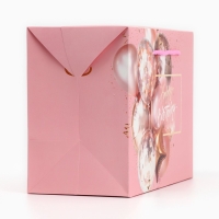 Пакет&mdash;коробка, подарочная упаковка, &laquo;Happy birthday&raquo;, 28 х 20 х 13 см