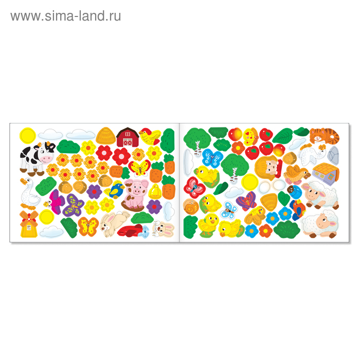 100 наклеек набор &laquo;Мир животных&raquo;, 4 шт. по 16 стр.