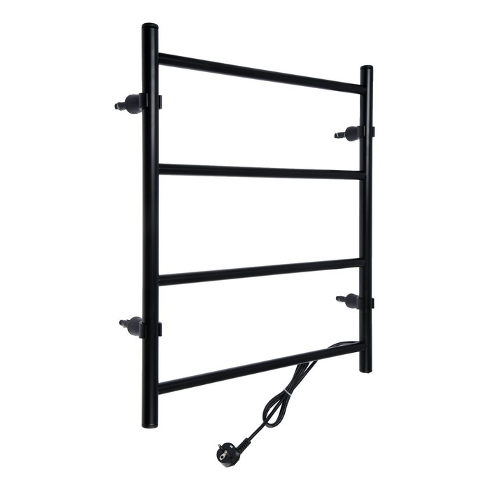 Полотенцесушитель электрический ТЕРА Полотенцесушитель электрический ТЕРА "Электра", 500х600 мм, 4 перекладины, черный