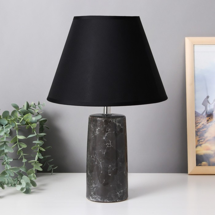 Лампа настольная " мрамор" Е14 1х40Вт МИКС 23х23х35 см RISALUX