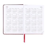 Ежедневник датированный 2025 B6 168 листов, deVENTE. Wild, твердая обложка кожзам с поролоном, перфорация, ляссе, блок 70, бордо Ежедневник датированный 2025 B6 168 листов, deVENTE. Wild, твердая обложка кожзам с поролоном, перфорация, ляссе, блок 70, бордо