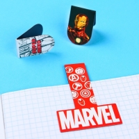 Открытка с магнитными закладками "Настоящему герою", MARVEL, 3 шт. Открытка с магнитными закладками "Настоящему герою", MARVEL, 3 шт.