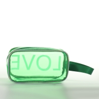 Косметичка на молнии, цвет зелёный Косметичка на молнии, цвет зелёный