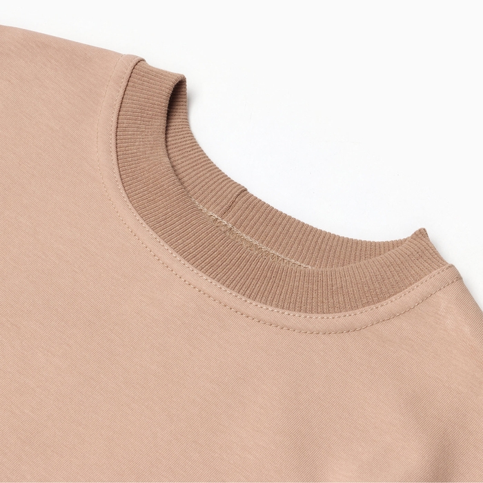 Костюм (свитшот и брюки) детский MINAKU, цвет бежевый, рост 140 см