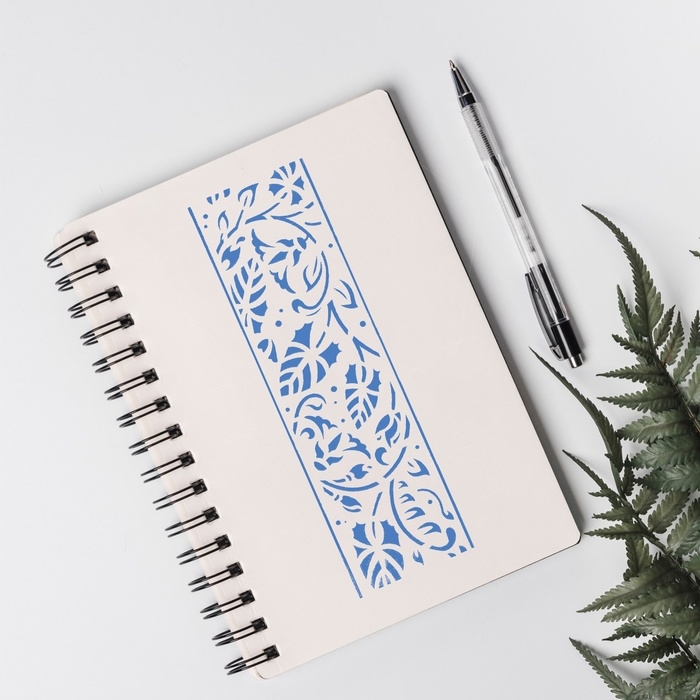 Трафарет бордюрный пластик "Вьюнок" 40х12 см