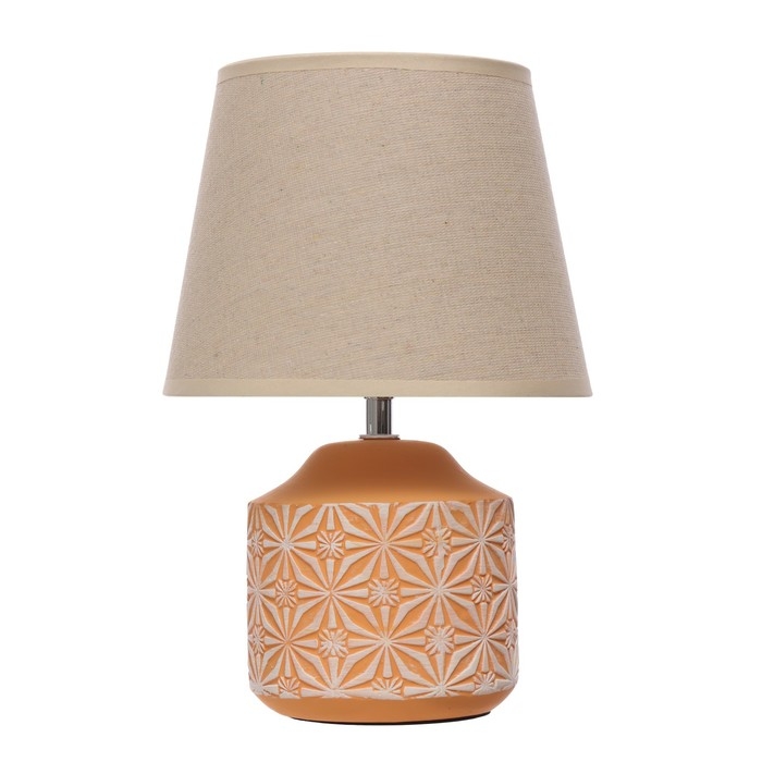 Настольная лампа "Лиода" Е14 40Вт бежевый 20х20х29 см