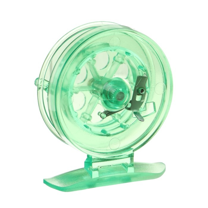 Катушка инерционная, пластик, диаметр 6.5 см, цвет салатовый, 807S Катушка инерционная, пластик, диаметр 6.5 см, цвет салатовый, 807S