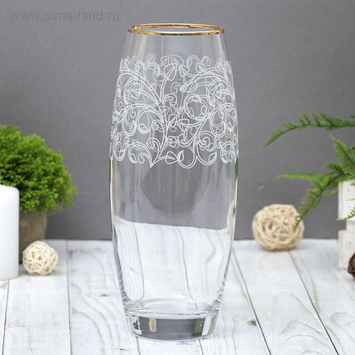 Ваза гравированная Ваза гравированная " Эдем" с отводкой d-7.5см 10х26 см