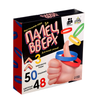 Настольная игра на скорость «Палец вверх», карточки, пластиковые колечки, 1-6 игроков, 3+ Настольная игра на скорость «Палец вверх», карточки, пластиковые колечки, 1-6 игроков, 3+