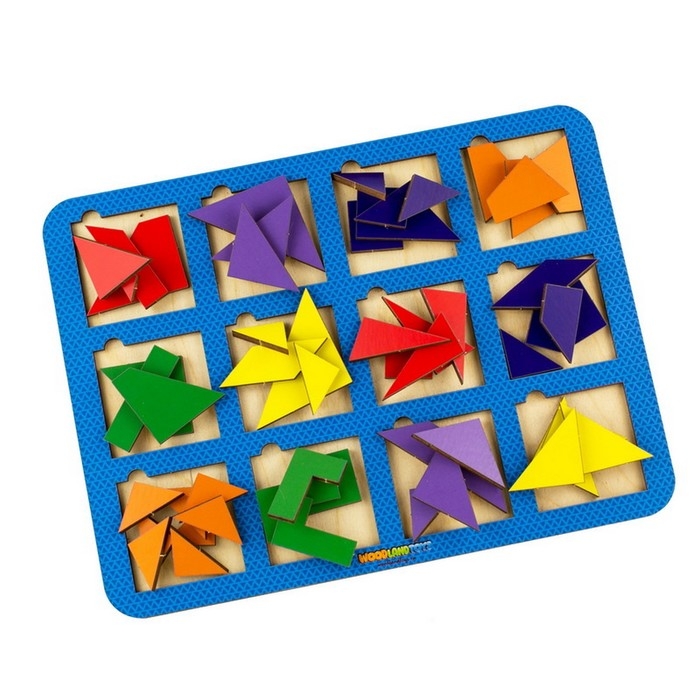 Рамка-вкладыш «Квадраты», дроби, 12 шт., № 2, МИКС Рамка-вкладыш «Квадраты», дроби, 12 шт., № 2, МИКС