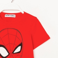Футболка детская &laquo;Человек-Паук&raquo; рост 86-92, красный