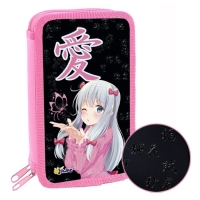 Пенал 2 секции 110*190 лам.кар ПКК 11-19 3D лак дев "Аниме с бабочкой" 72966 Пенал 2 секции 110*190 лам.кар ПКК 11-19 3D лак дев "Аниме с бабочкой" 72966