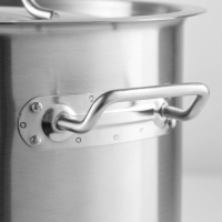 Кастрюля из нержавеющей стали Hanna Kn&ouml;vell HoReCa, 15 л, толщина 0,8 мм, 201 сталь, металлическая крышка