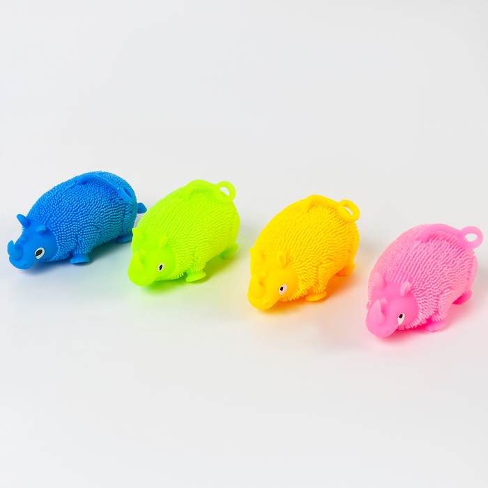 Ёжка «Носорог» световой, цвета МИКС Ёжка «Носорог» световой, цвета МИКС