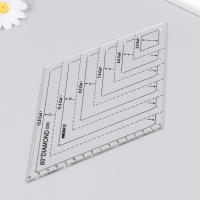 Линейка для пэчворка пластик 60&deg; "Ромб"