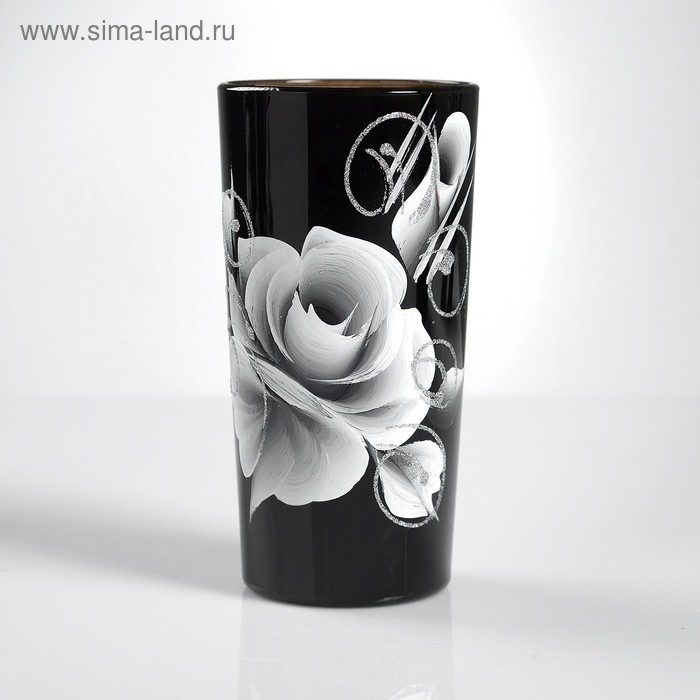 Набор для сока с подносом "Розы" художественная роспись, 6 стаканов 1250/200 мл