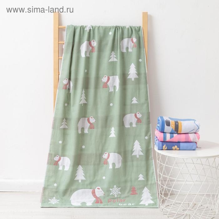 Полотенце двухстороннее Крошка Я &laquo;Мишки&raquo; 70х140 см