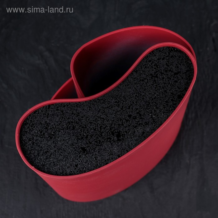 Подставка для ножей и столовых приборов &laquo;Нео&raquo;, 18&times;11 см, цвет красный