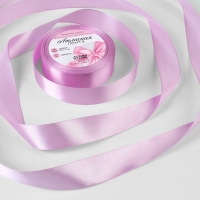 Лента атласная, 25 мм &times; 23 &plusmn; 1 м, цвет тёплый сиреневый №45