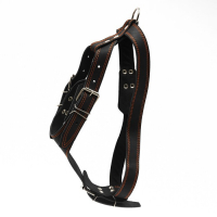 Шлейка кожаная "Караульная" на фетре, 3,6 см, ОШ 40-74 см, ОГ 95-110 см, чёрная Шлейка кожаная "Караульная" на фетре, 3,6 см, ОШ 40-74 см, ОГ 95-110 см, чёрная