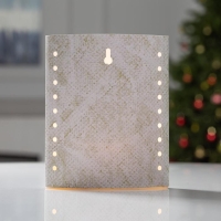 Светодиодная фигура &laquo;Снежинка&raquo; 13 &times; 16 &times; 5 см, картон, батарейка ААх2 (не в комплекте), свечение тёплое белое