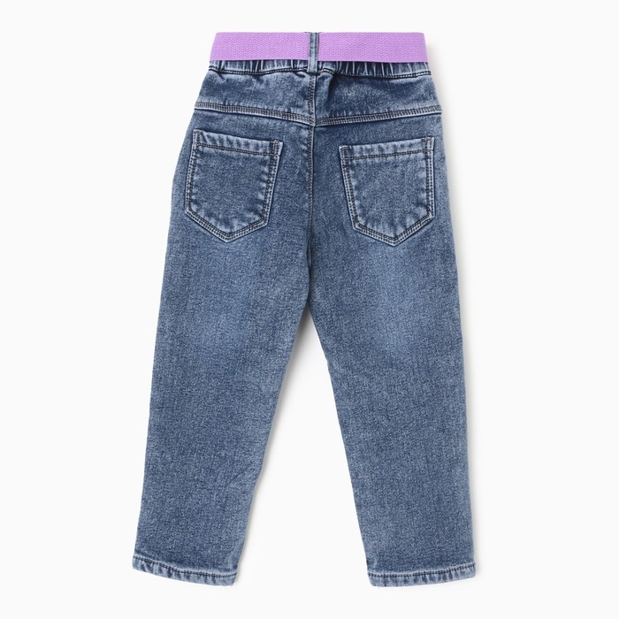 Джинсы для девочек, НАЧЁС, цвет синий, рост 74 см