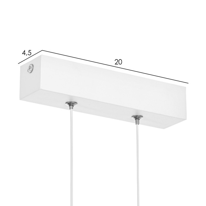 Светильник с ПДУ Светильник с ПДУ "Наоми" LED 20Вт 3000-6000К белый 120х100 см