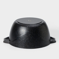 Кастрюля &laquo;Гранит Star&raquo; Induction Pro, 3л, d=22 см, h=11,2 см, стеклянная крышка, индукция, тёмно-синий