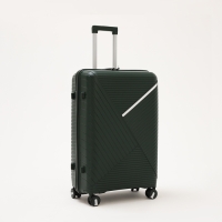 Чемодан большой 100 л (L), отдел на молнии, кодовый замок, 4 колеса, цвет зелёный Чемодан большой 100 л (L), отдел на молнии, кодовый замок, 4 колеса, цвет зелёный