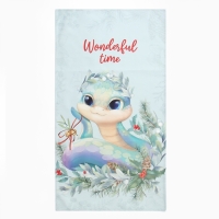 Набор подарочный Этель "Wonderful time": полотенце 40х70 см., ложка кух., доска кух.